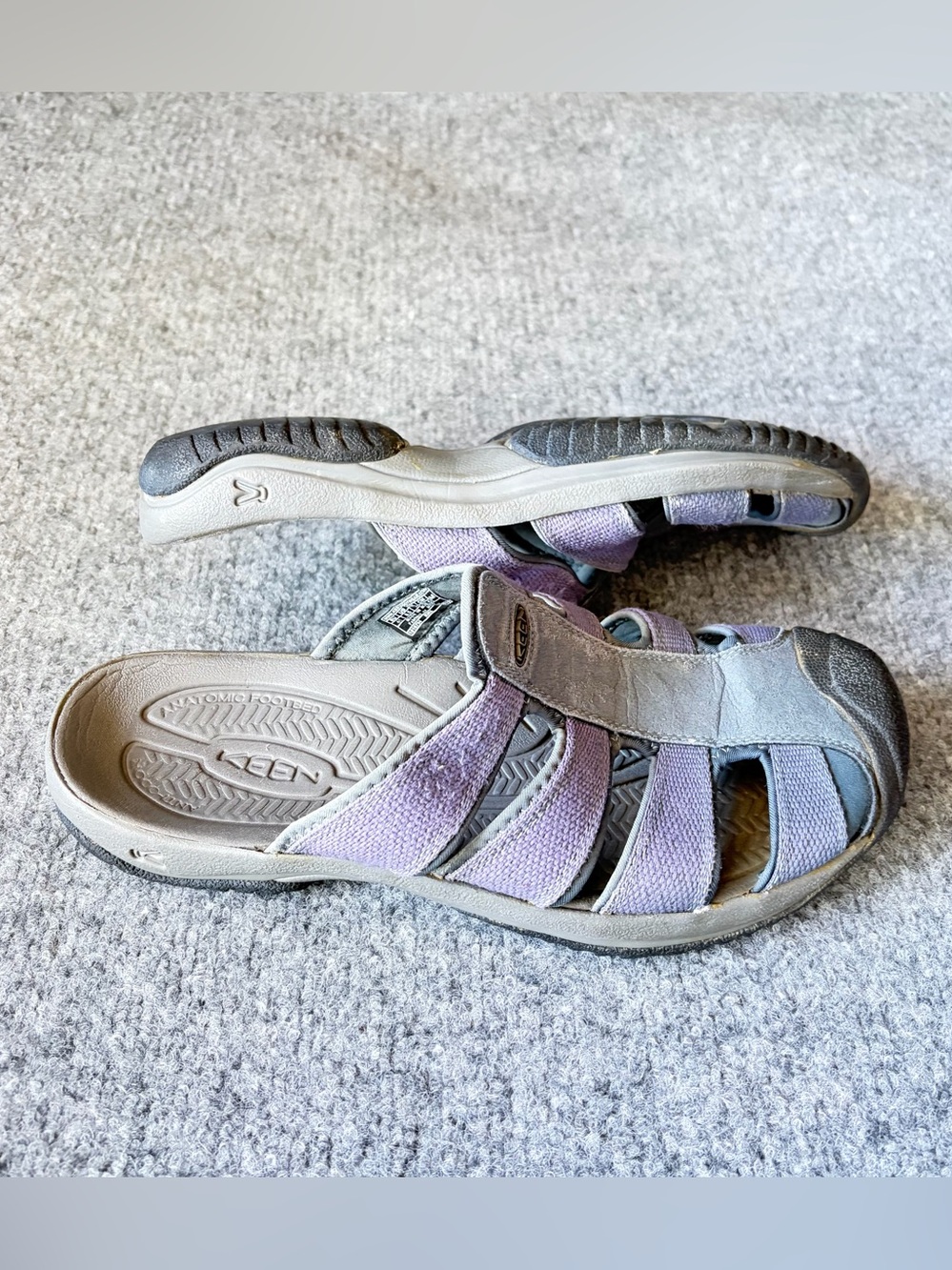Keen‎ Sandal Mule Women 8.5 Lavender Gray Closed Toe Slip On Gorpcore Outdoor - Picture 6 of 13